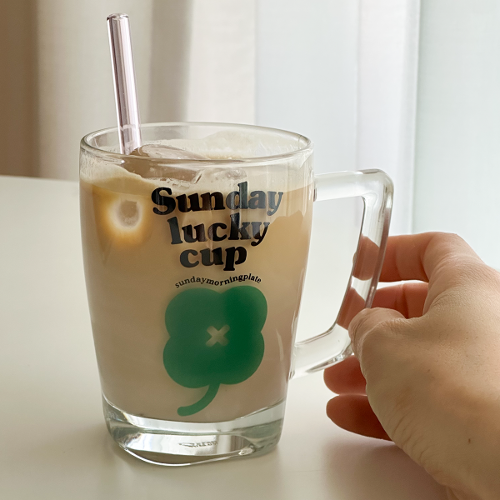 Sunday Lucky ガラスマグカップ
