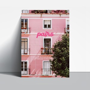 ヨーロッパ ピンクパリポスター